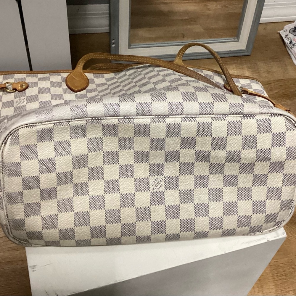 Vintage Louis Vuitton Neverful MM Damier Azur - Picture 3 of 10